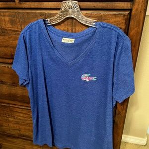 V-Neck alligator tee shirt
